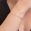 Pulseira Bracelete Liso Prata 925