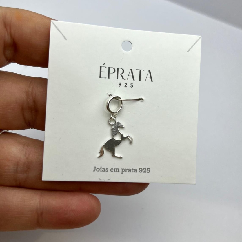 Berloque cavalo laiser prata 925