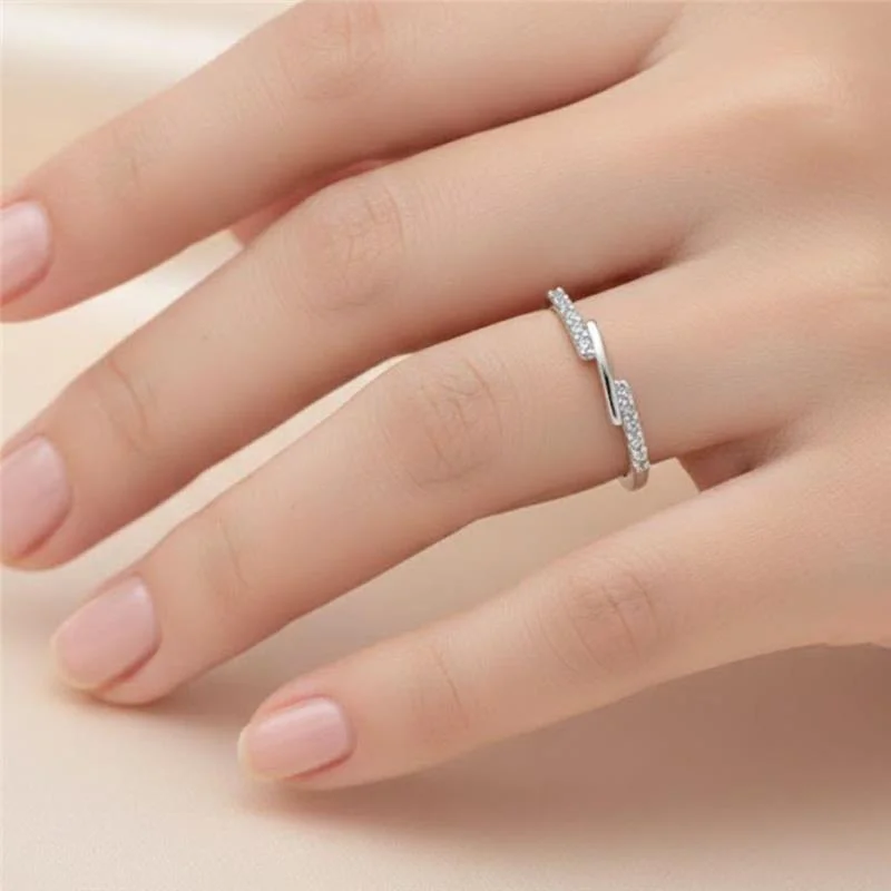 ANEL FIOS CRAVEJADOS DE PRATA 925 - Imagem 2