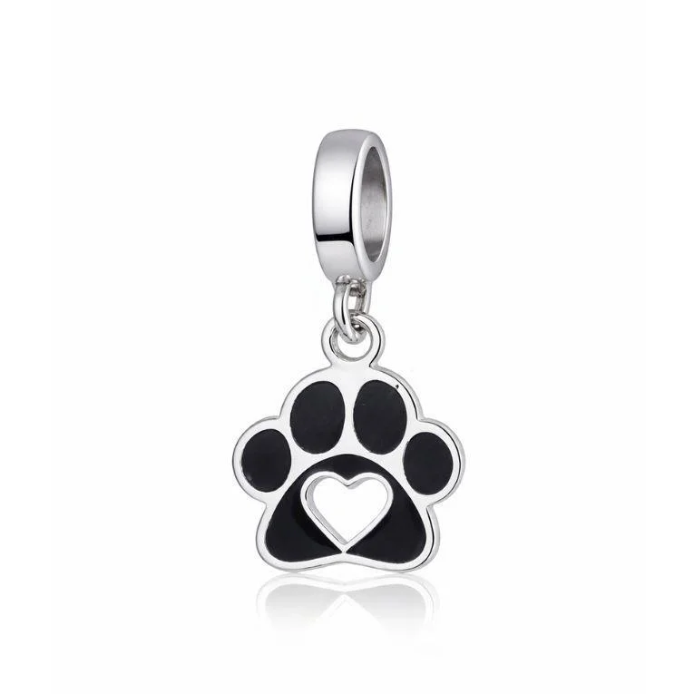 BERLOQUE PATINHA DE CACHORRO DE PRATA - PRATA BRANCA