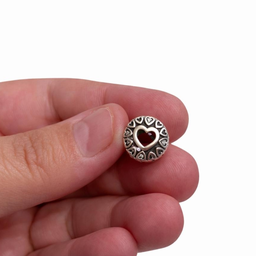 BERLOQUE SEPARADOR  CORACAO PRATA 925