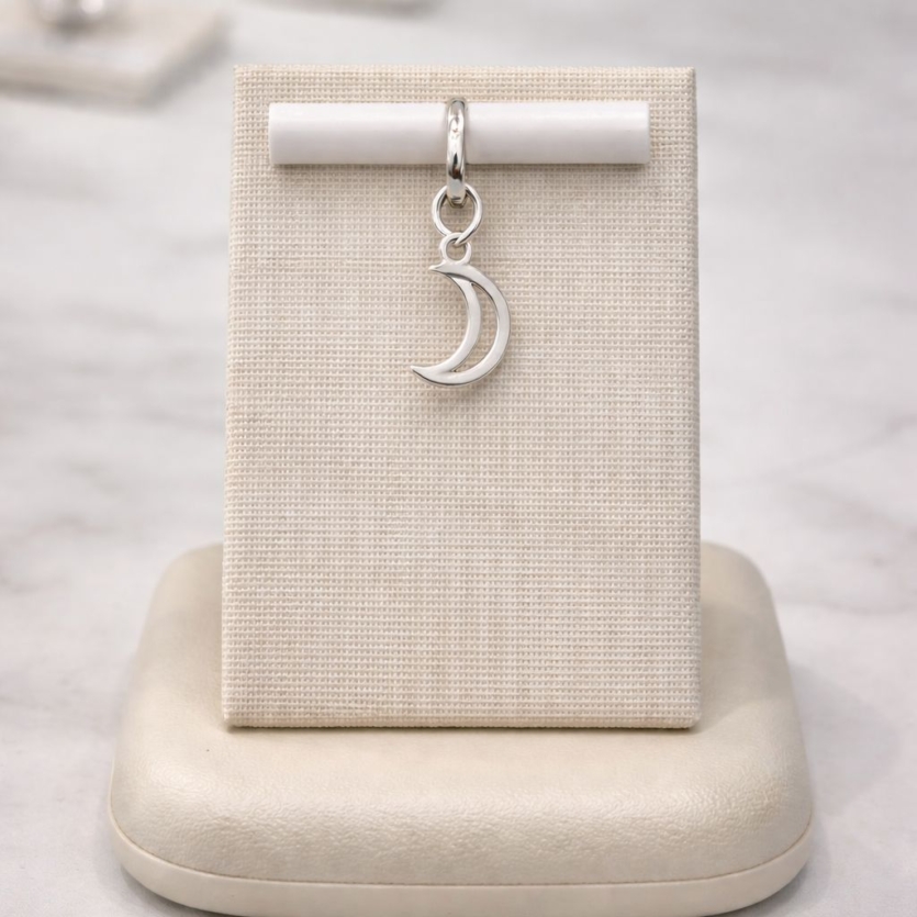 berloque lua vazada prata 925