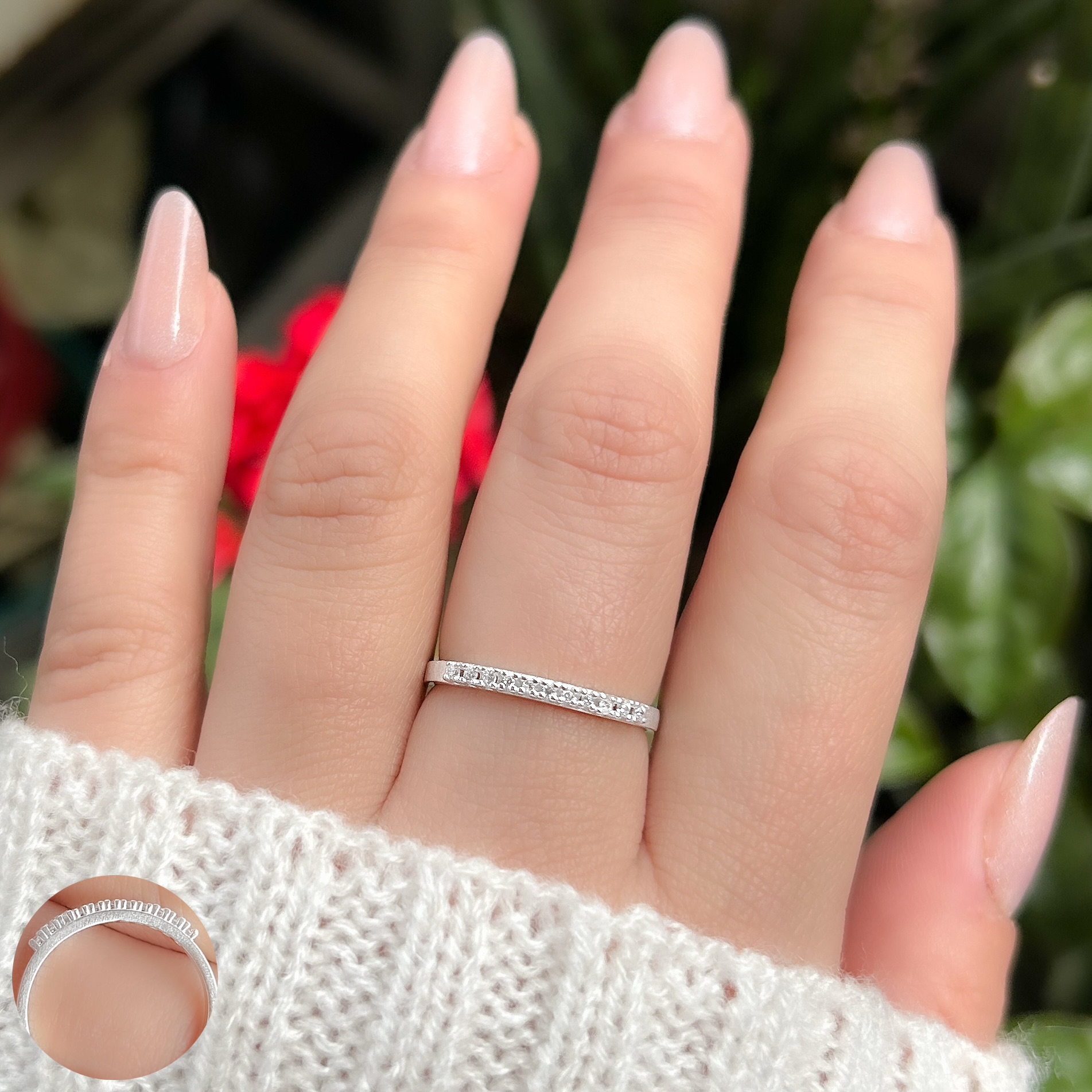 ANEL PRATA APARADOR CRAVEJADO ZIRCONIA